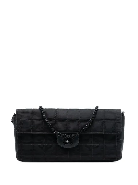 CHANEL Pre-Owned bolsa de hombro New Travel Line East West Flap de nylon 2000-2002