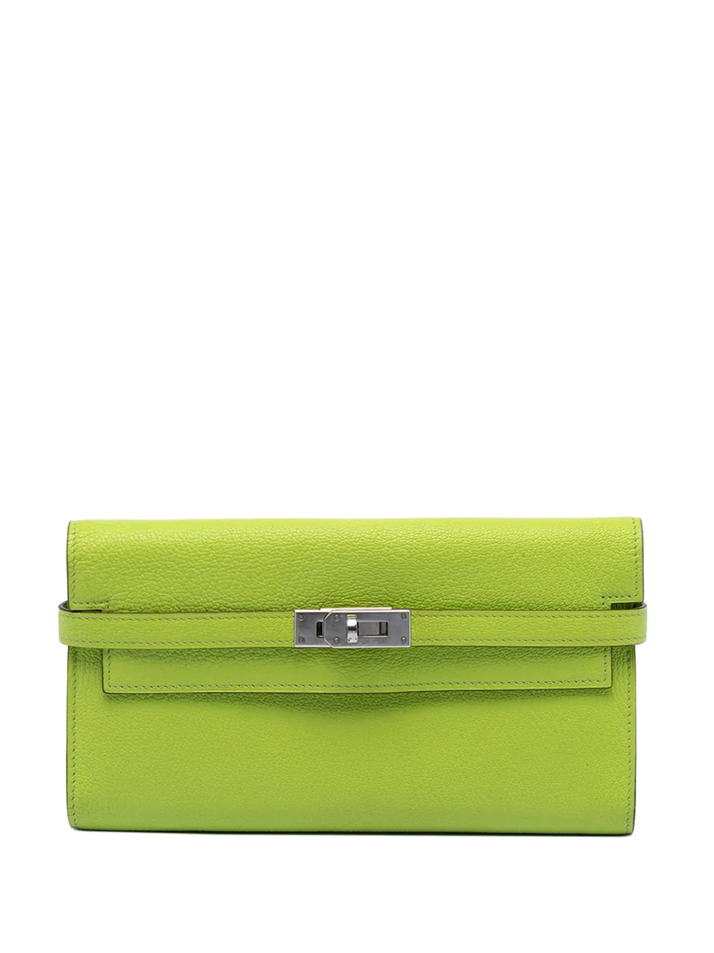 Hermès Pre-Owned Portafoglio Kelly in pelle Chevre Mysore 2011 - Verde