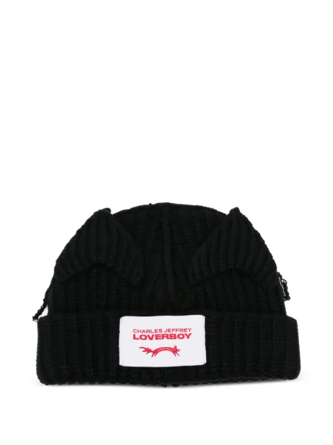 Charles Jeffrey Loverboy animal-ears beanie hat