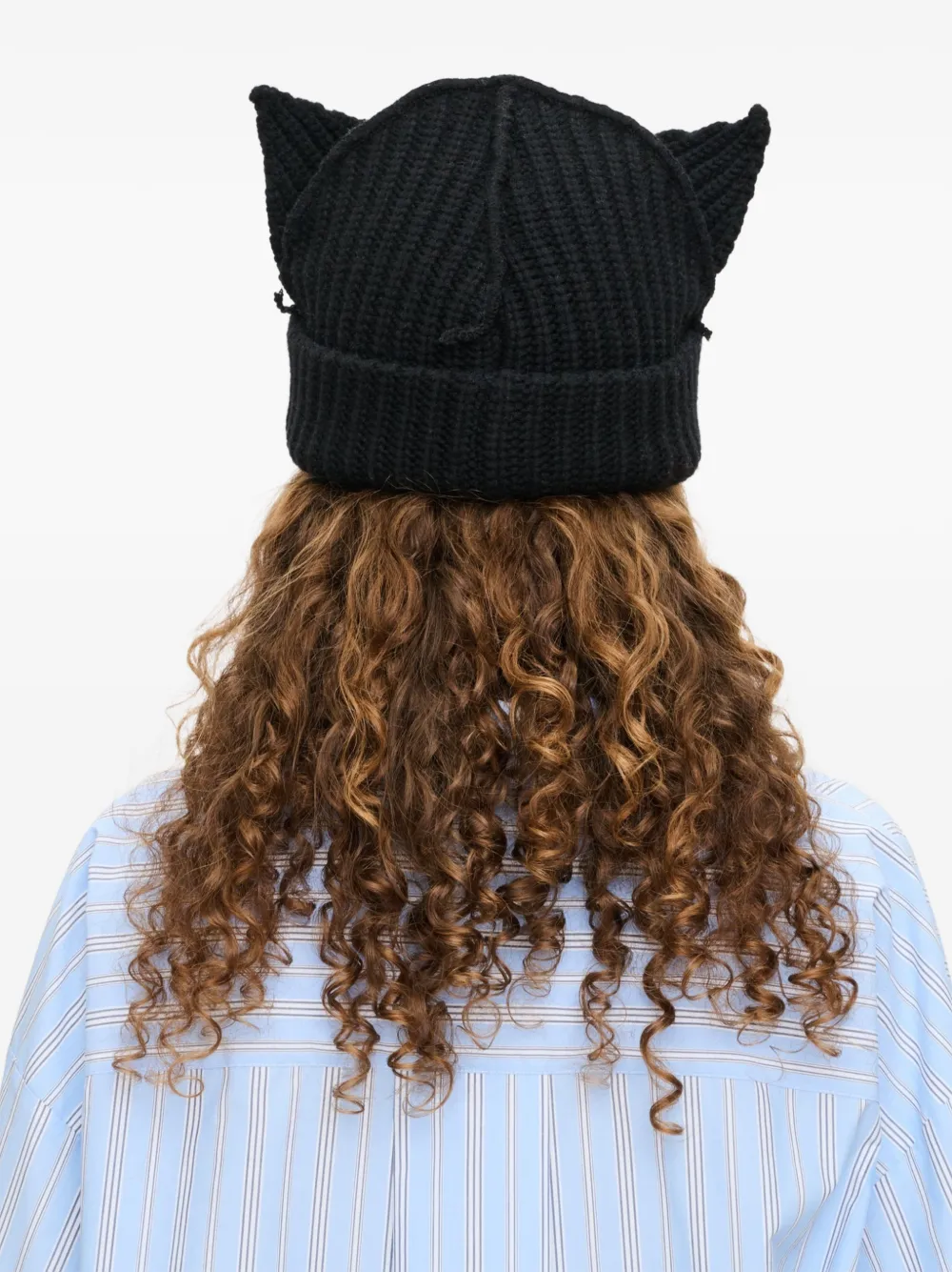 Charles Jeffrey Loverboy Chunky Ears Beanie | Black | FARFETCH AE