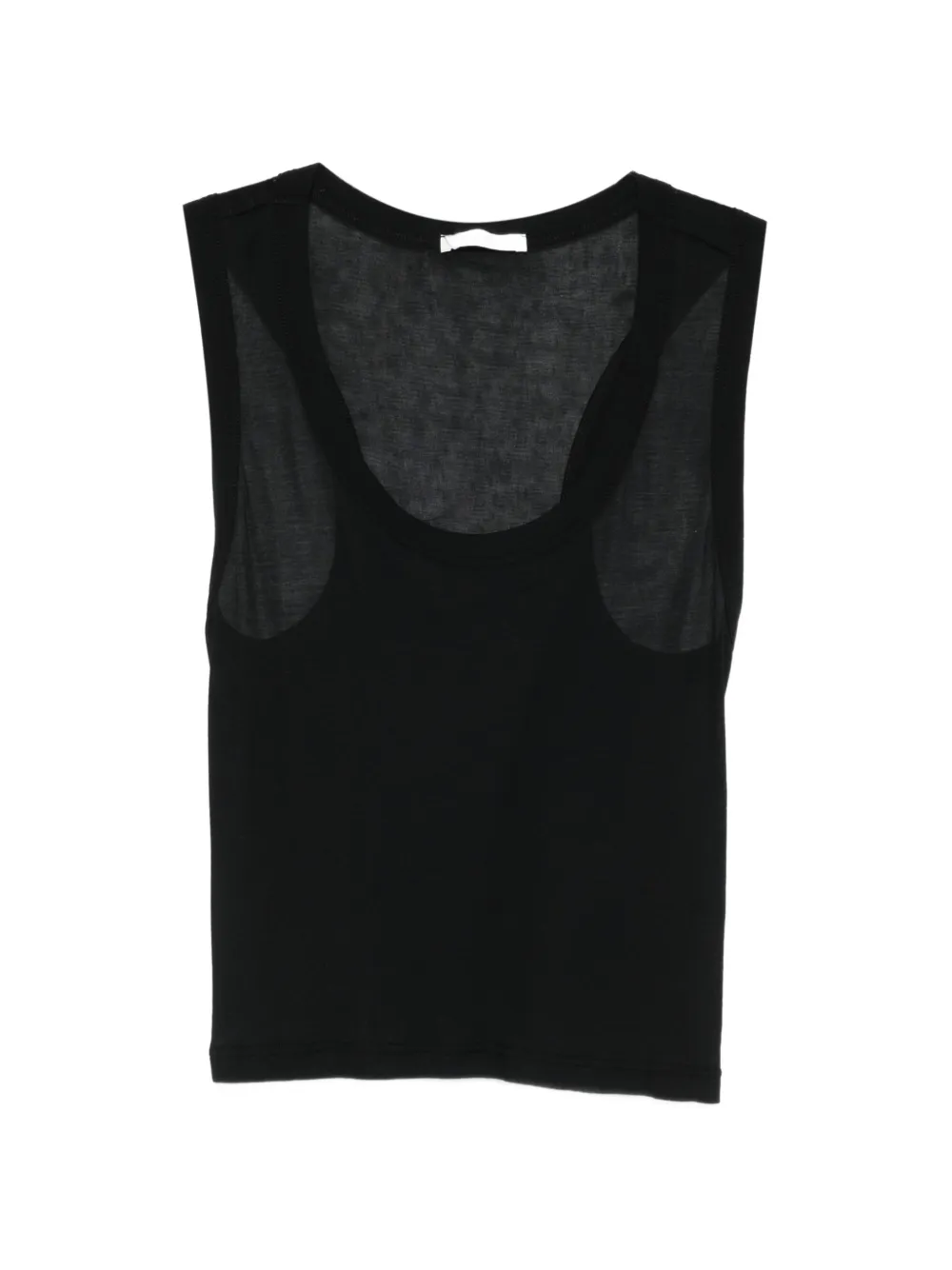 Co Sop-neck Tank Top In Black