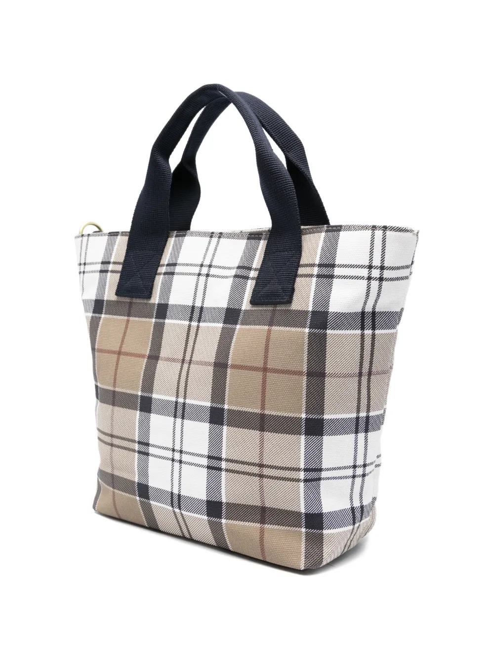 Barbour Maisy shopper met tartan ruit Wit