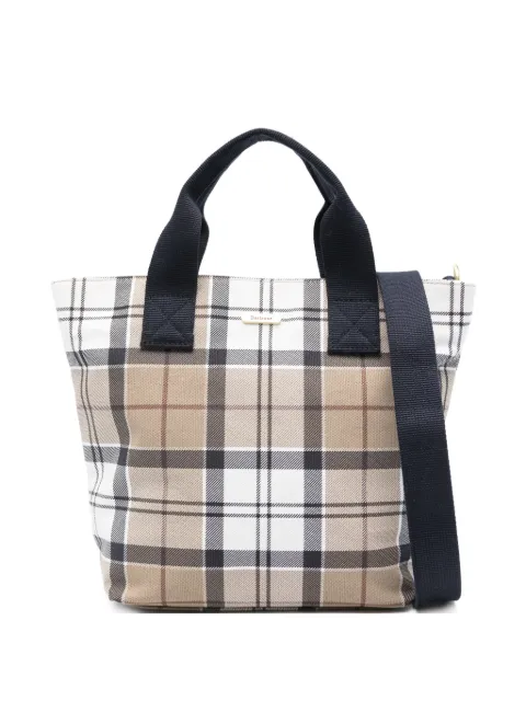 Barbour Maisy tartan tote bag