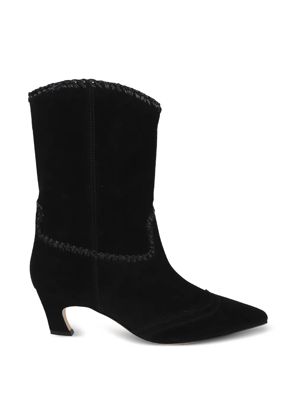 Ermanno Scervino topstitch heeled boots - Nero