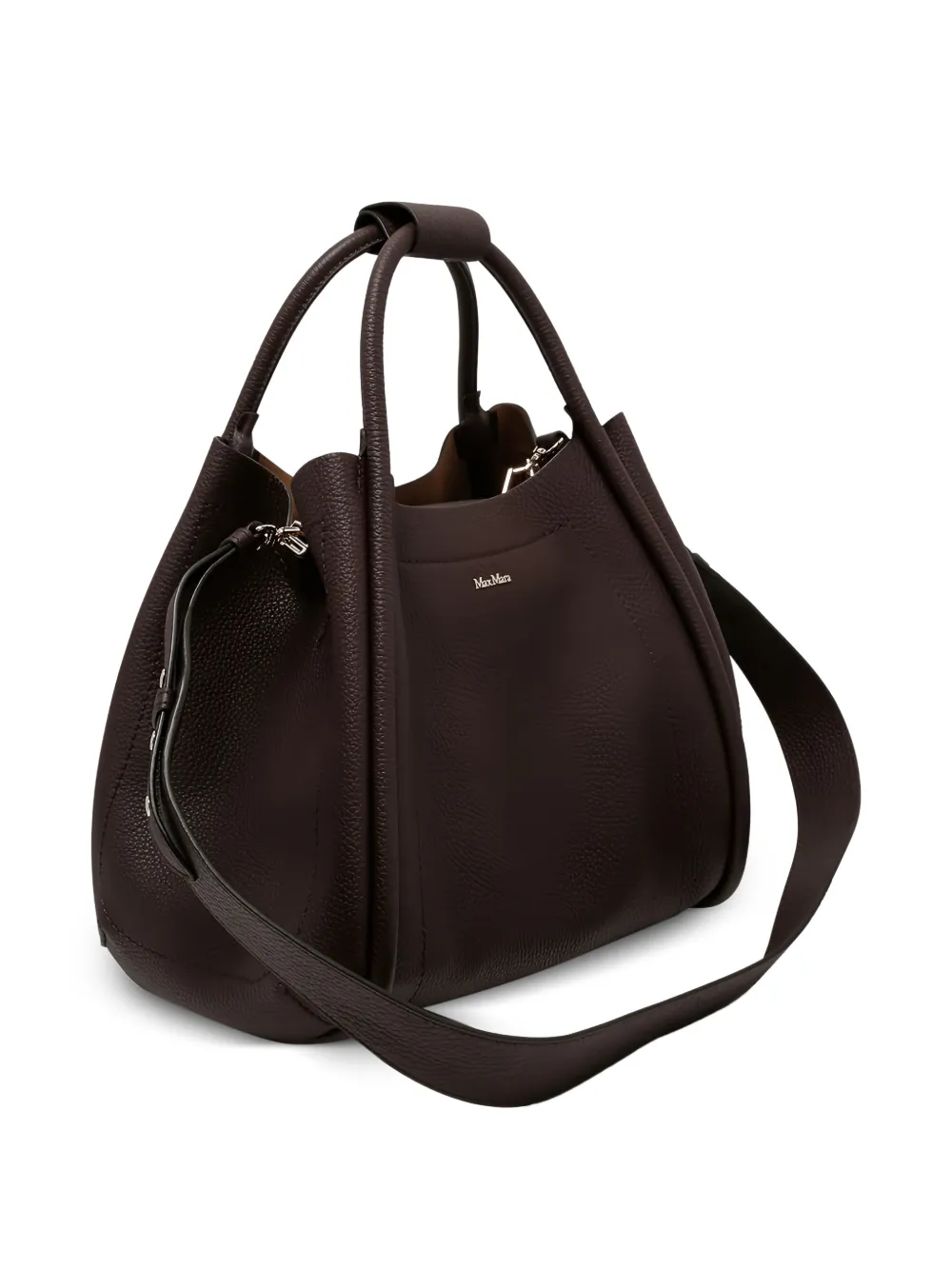  Max Mara Textured Tote Bag - Brown 