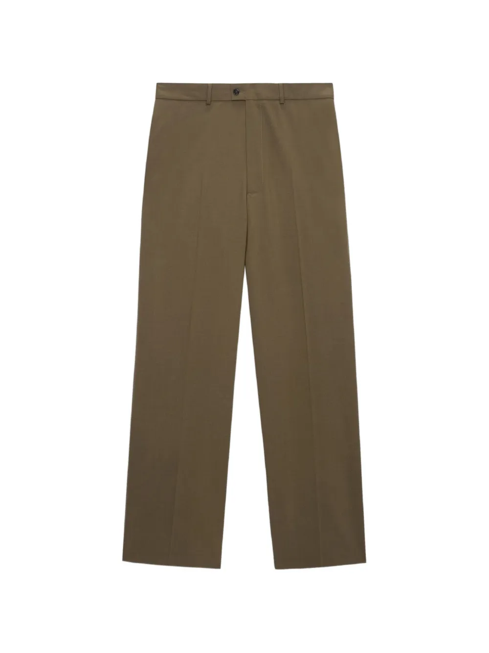 MSGM wide-leg button trousers - Marrone