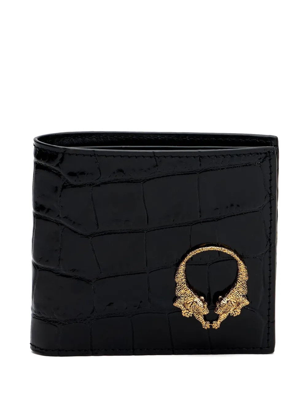Roberto Cavalli embossed cardholder - Nero