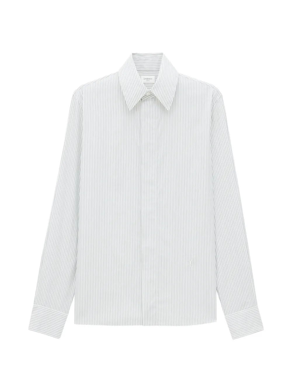 Saint Laurent Cassandre pencil-stripe shirt - Weiß