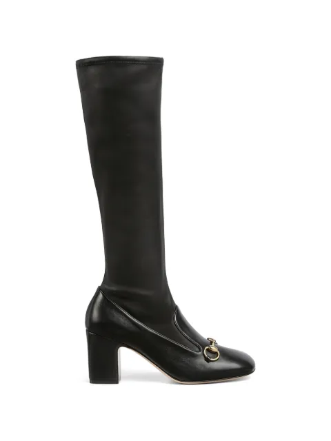 Gucci horsebit knee-high boots