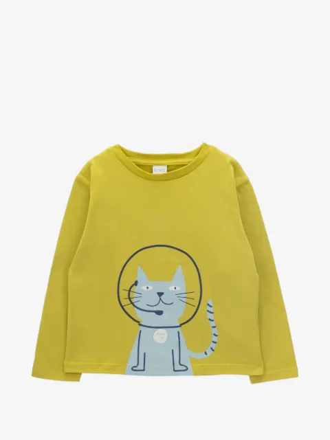 Knot space cat T-shirt