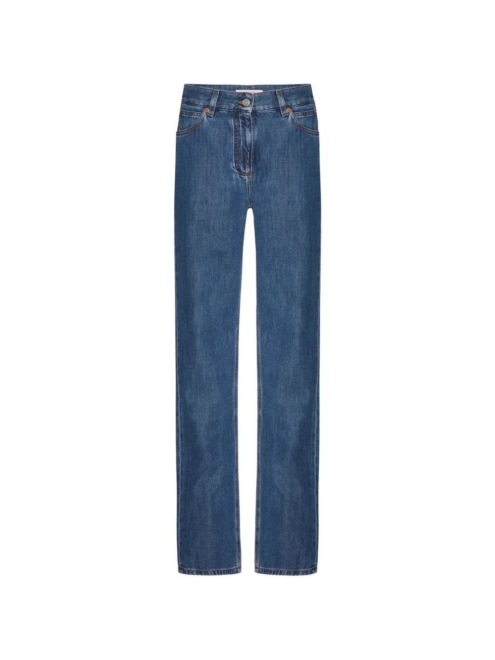 Valentino Garavani contrast-stitching five-pockets jeans - Blu
