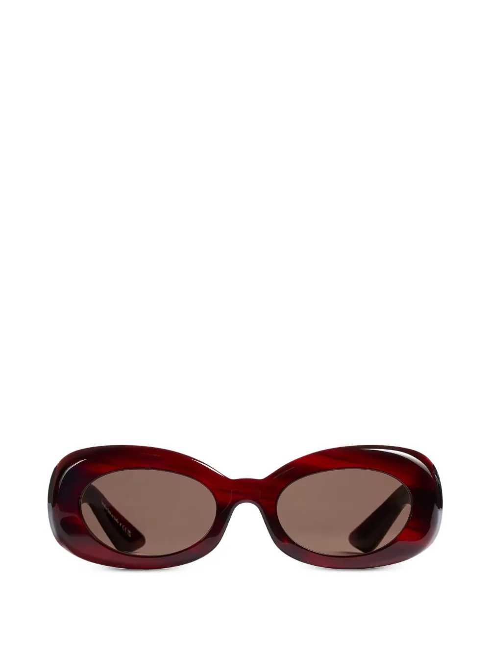 KHAITE x Oliver Peolples oval-frame sunglasses - Rosso