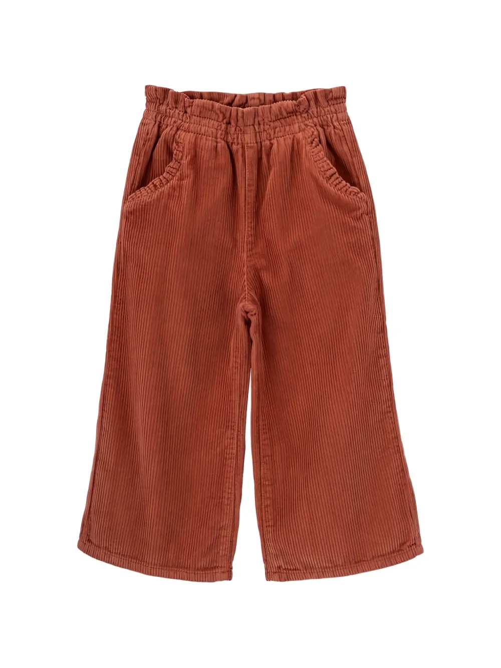 Knot corduroy pocket trousers - Arancione