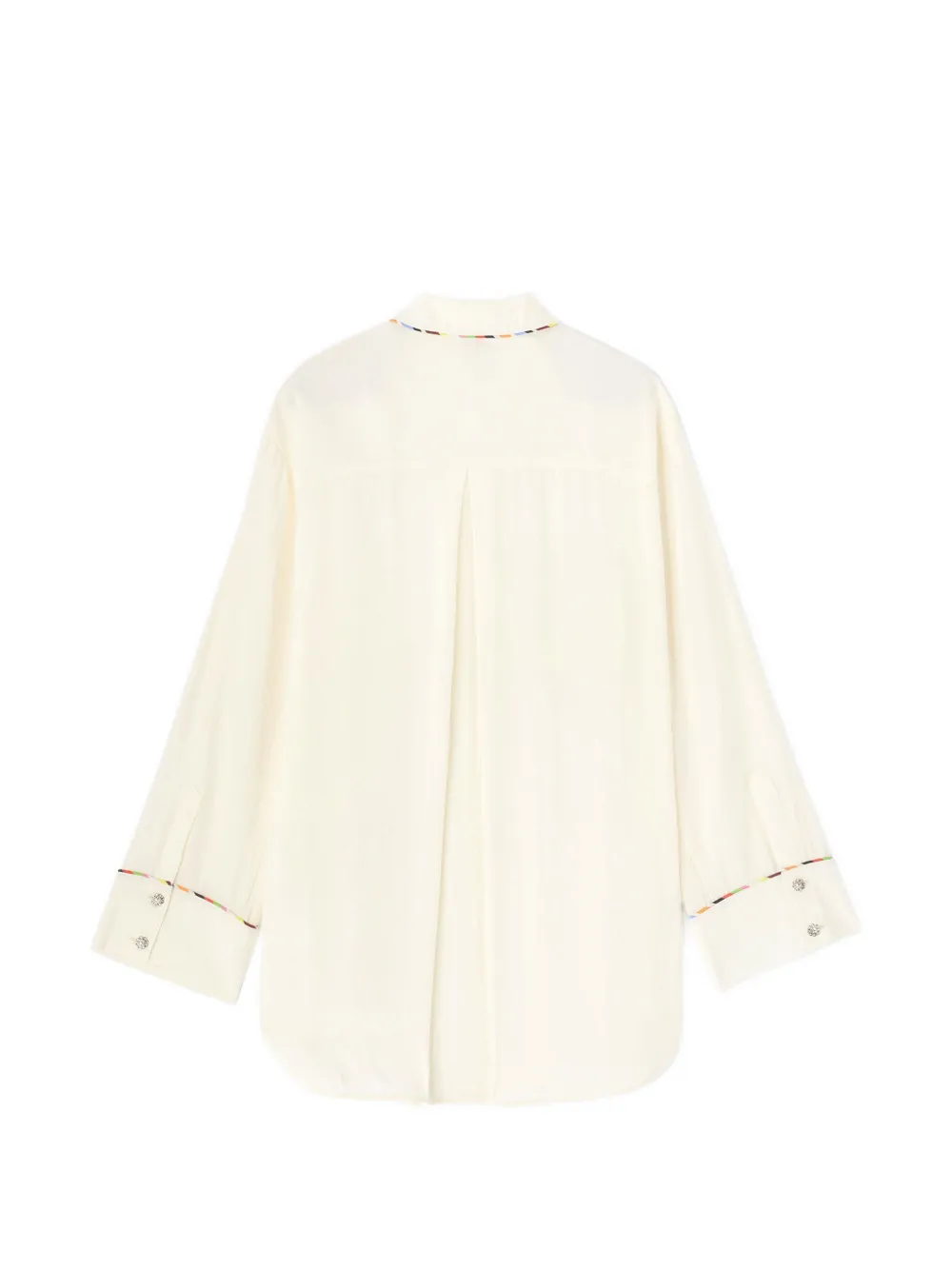  Ganni Buttoned Pocket Shirt - Neutrals 