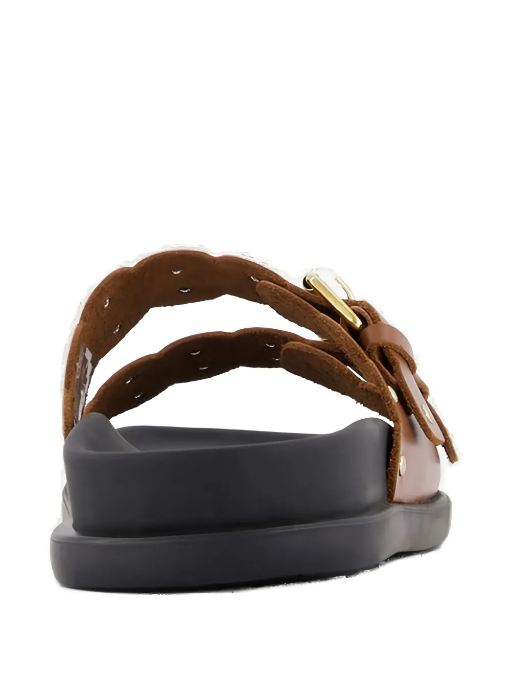 TWINSET Kids Gewelfde sandalen met gesp Bruin