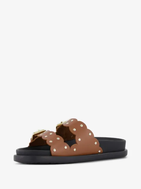 TWINSET Kids sandaler med takket kant og spænderem
