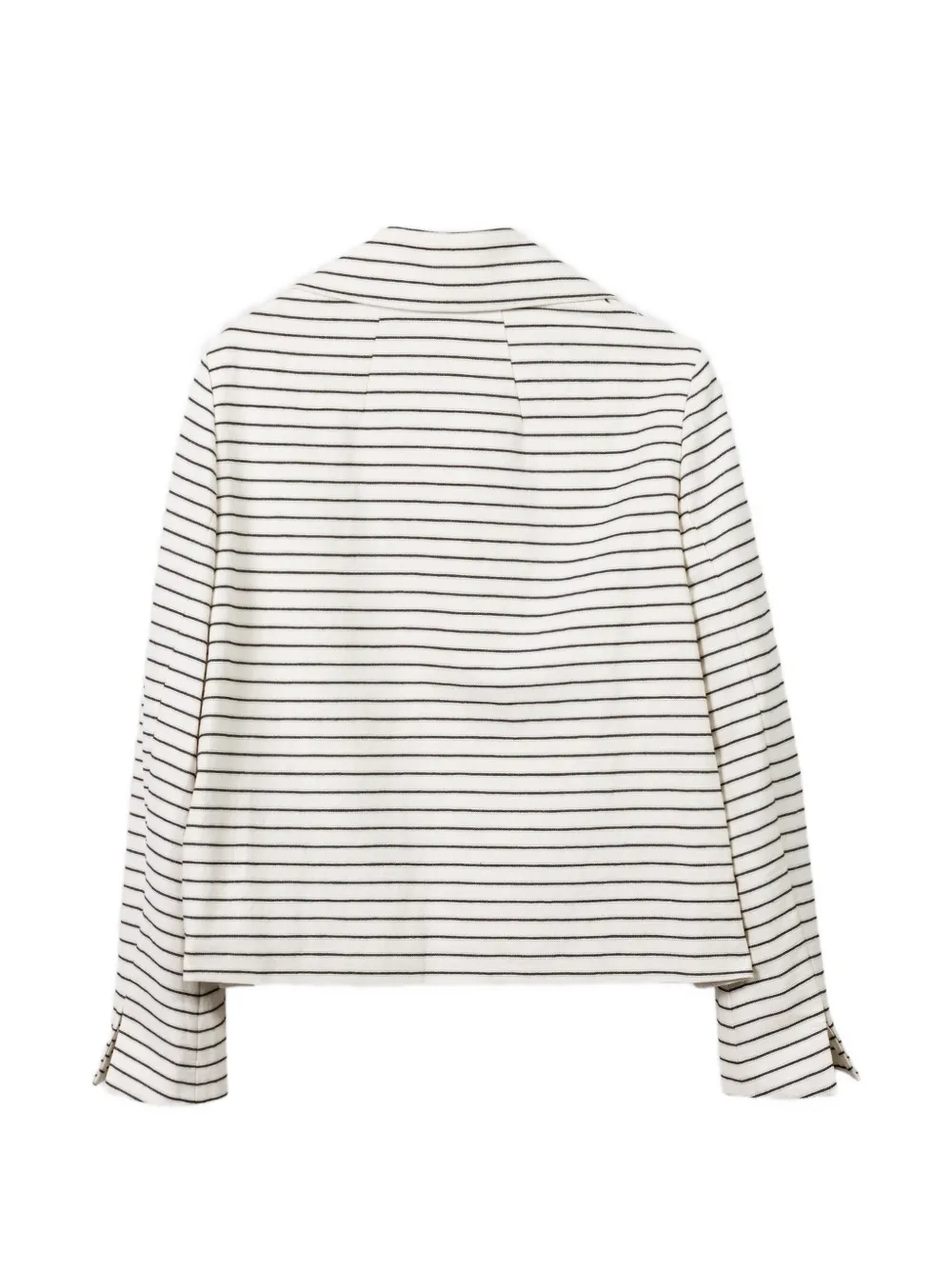 Striped Double-Breasted Jacket