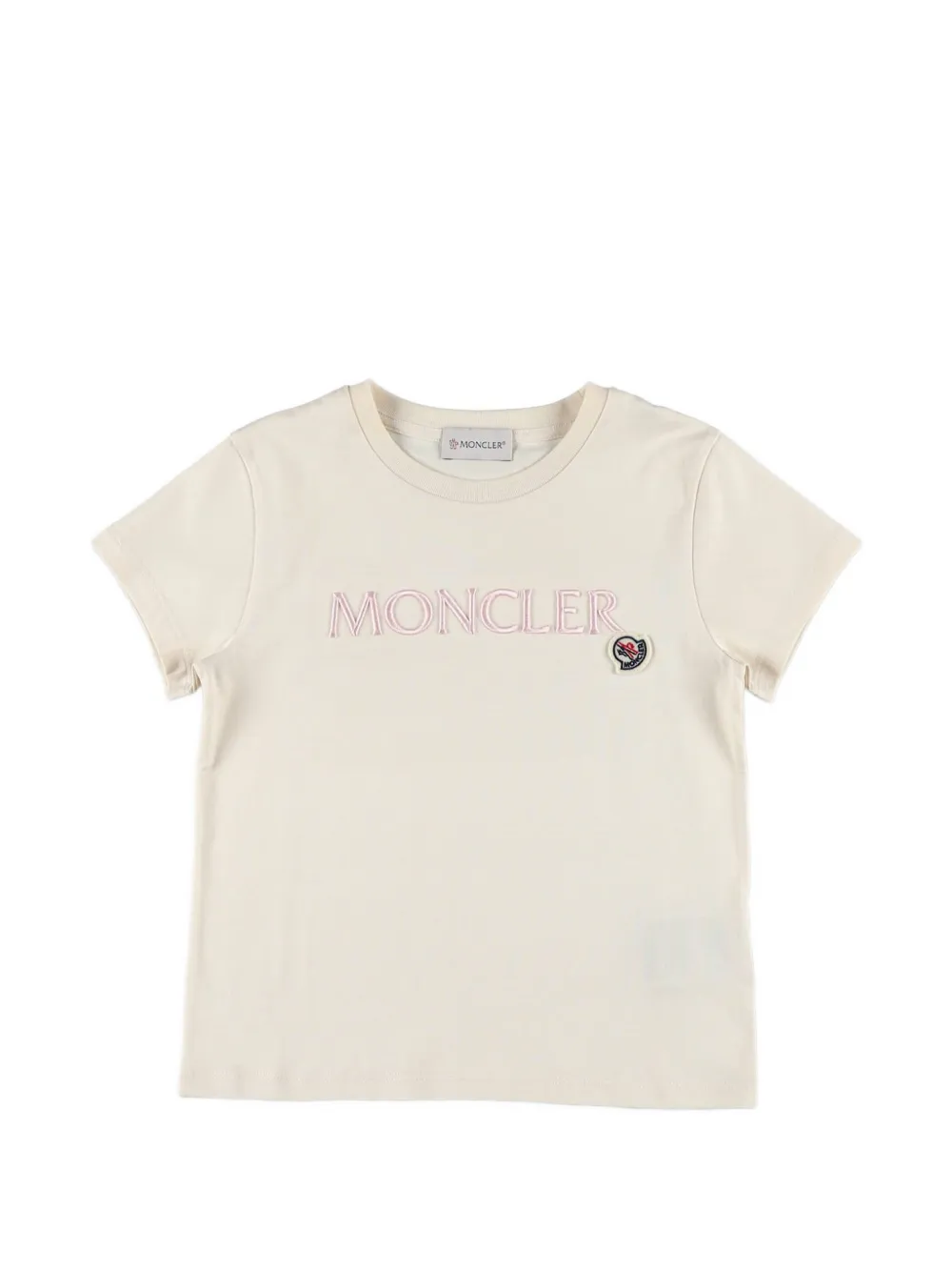 Moncler Enfant T-shirt met logo Wit