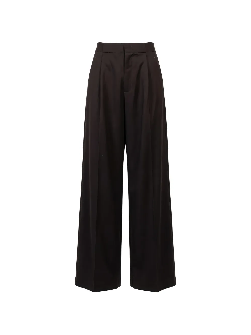 SA SU PHI Bogart pleated palazzo pants - Marrone