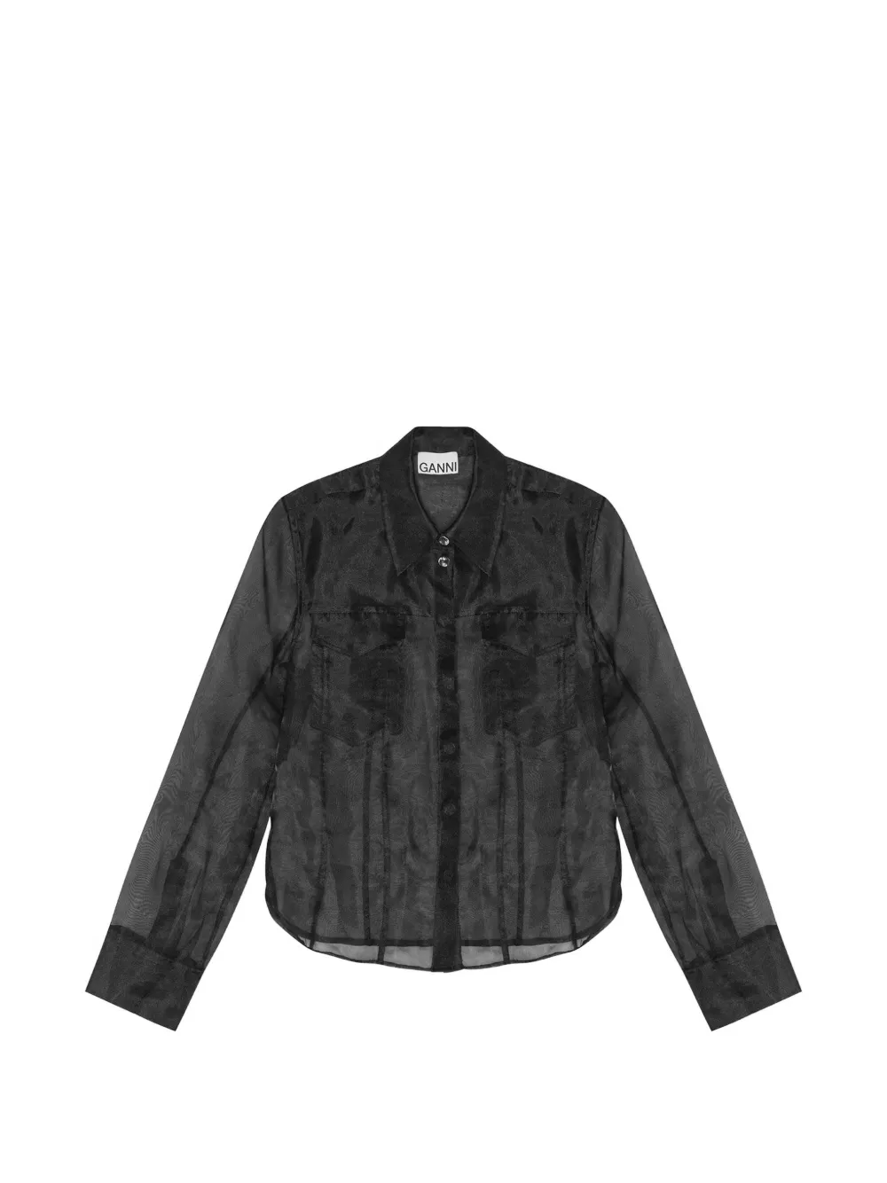 GANNI pocket button shirt
