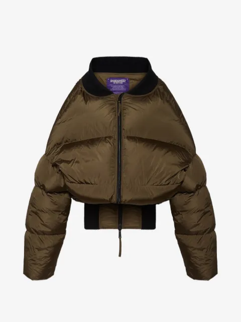 DSQUARED2 Big ribbed puffer jacket