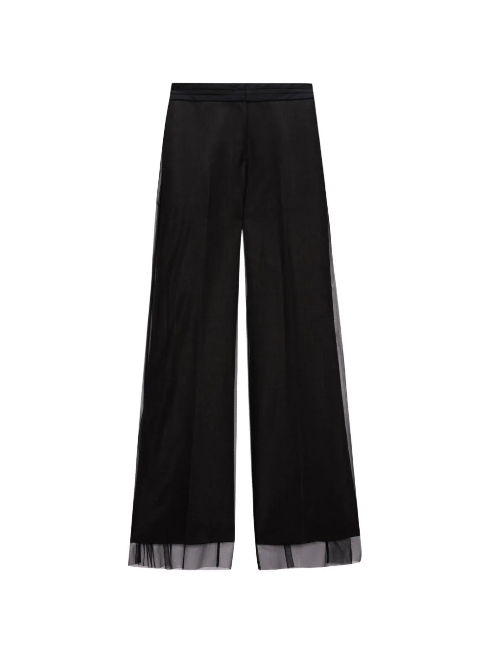 MSGM tulle-trim trousers - Nero