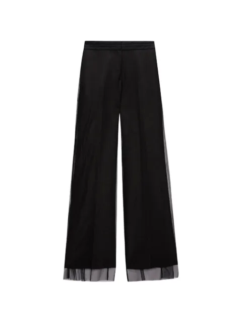MSGM tulle-trim trousers
