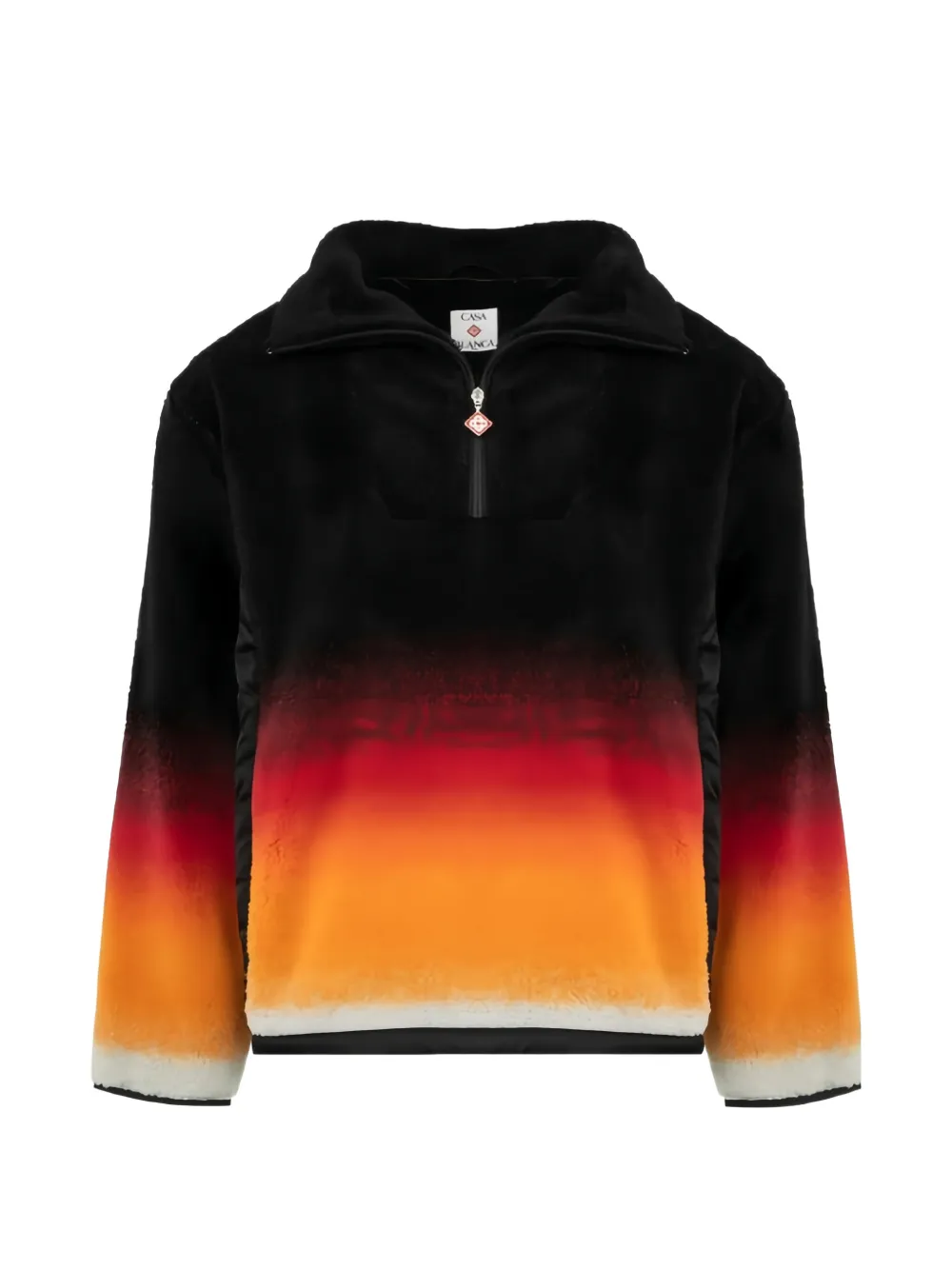 Casablanca ombre zip sweatshirt - Nero