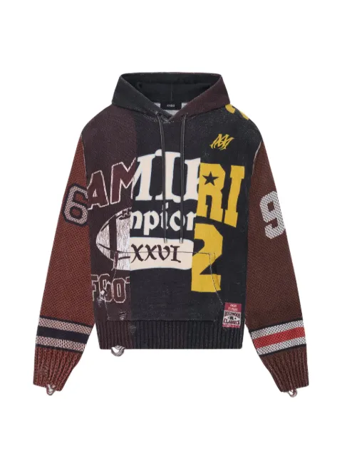 AMIRI spliced cotton hoodie