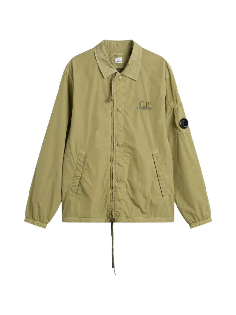 C.P. Company 로고 자수 셔츠 재킷