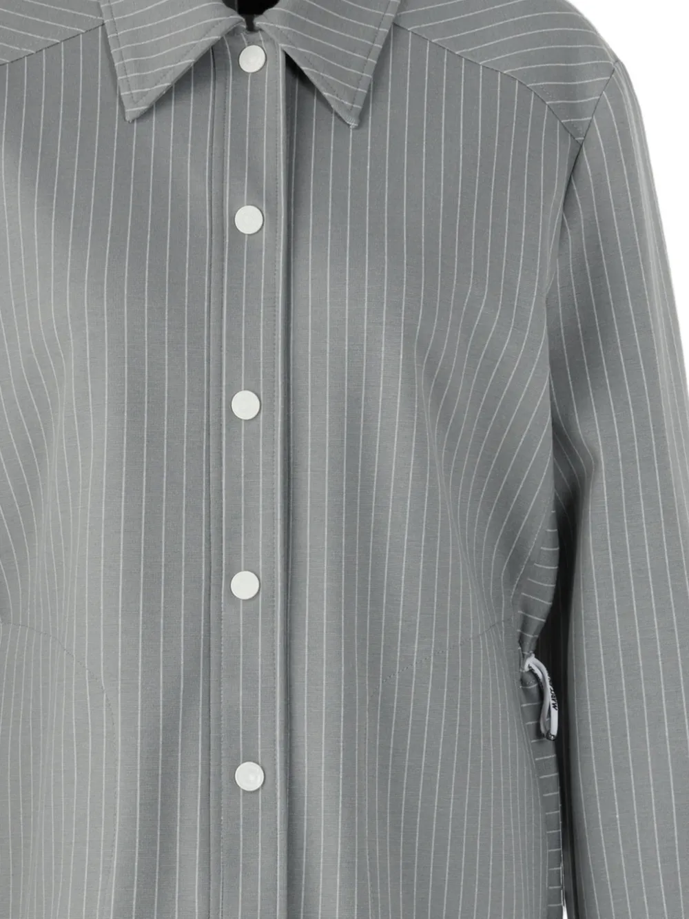  Marccain Striped Shirt Jacket - Grey 