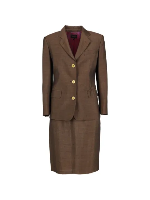 M Missoni Vintage padded-shoulder blazer suit