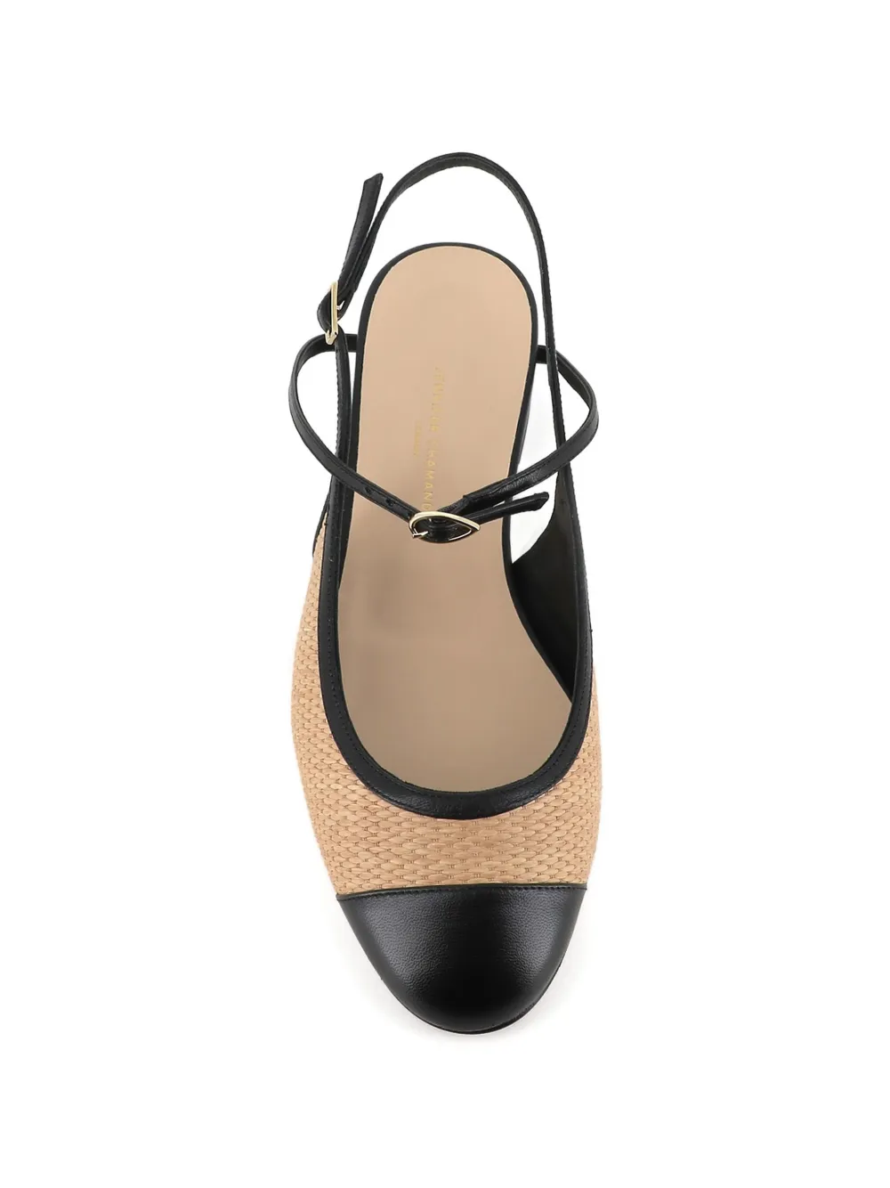 Jennifer Chamandi Mattia strap woven pumps Beige