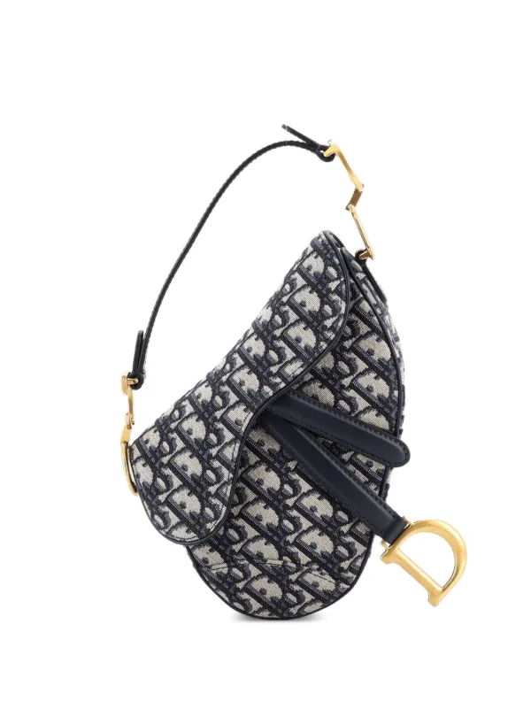 Christian Dior Pre-Owned サドル ハンドバッグ オブリーク キャンバス 