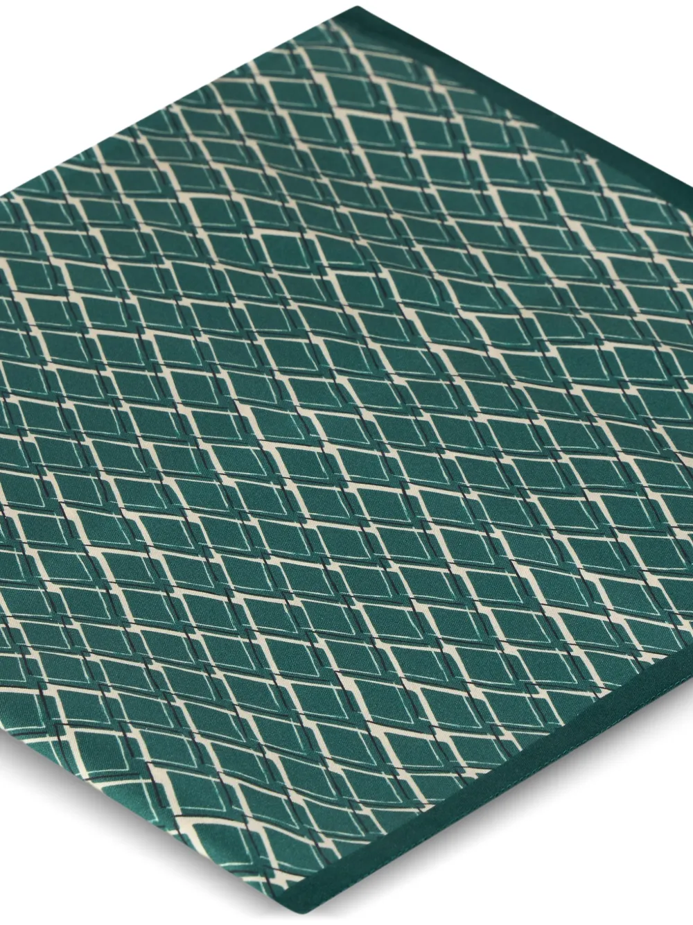  Slowear Diamond-pattern Scarf - Green 