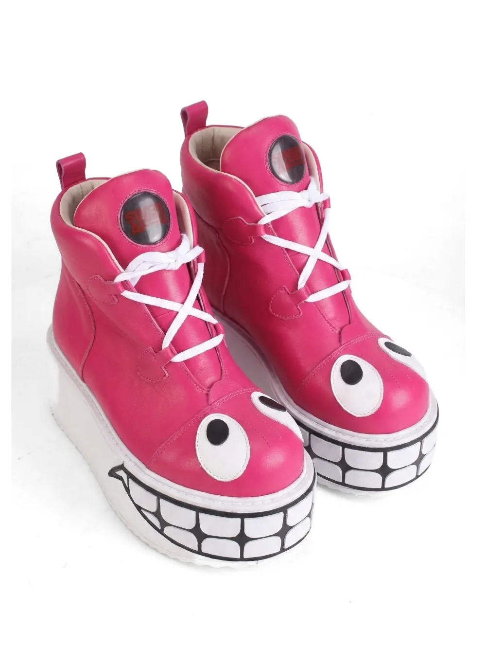 SWEAR Smiley leren laarzen Roze