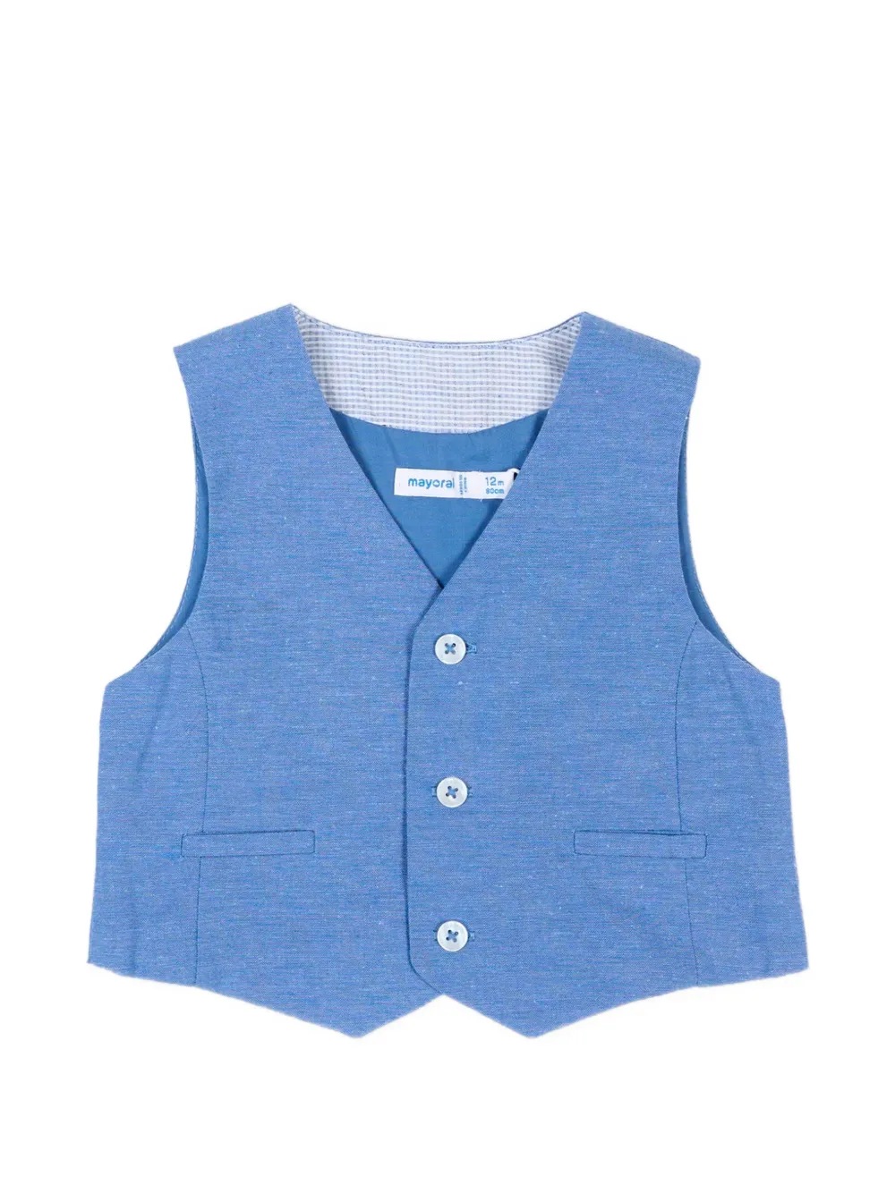 Mayoral pocket buttoned vest - Blu