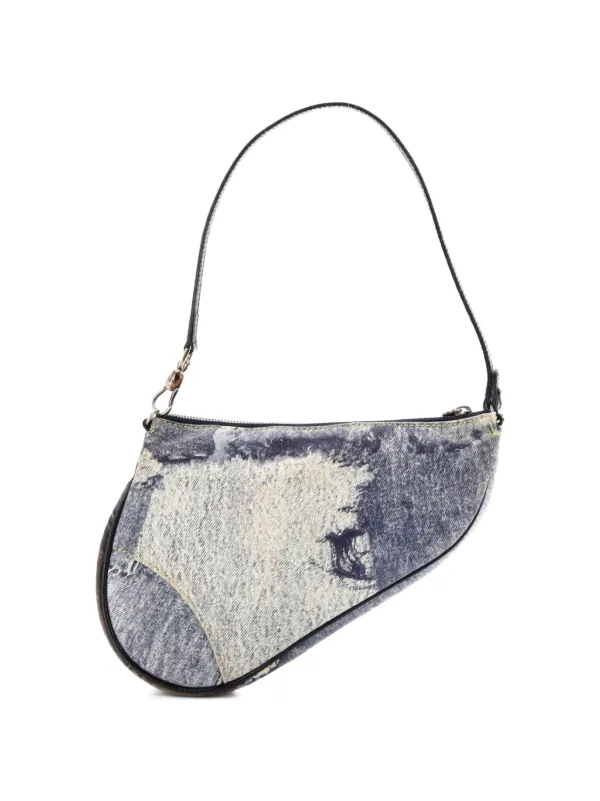 Christian Dior Pre-Owned サドルバッグ プリンテッドデニム ミニ