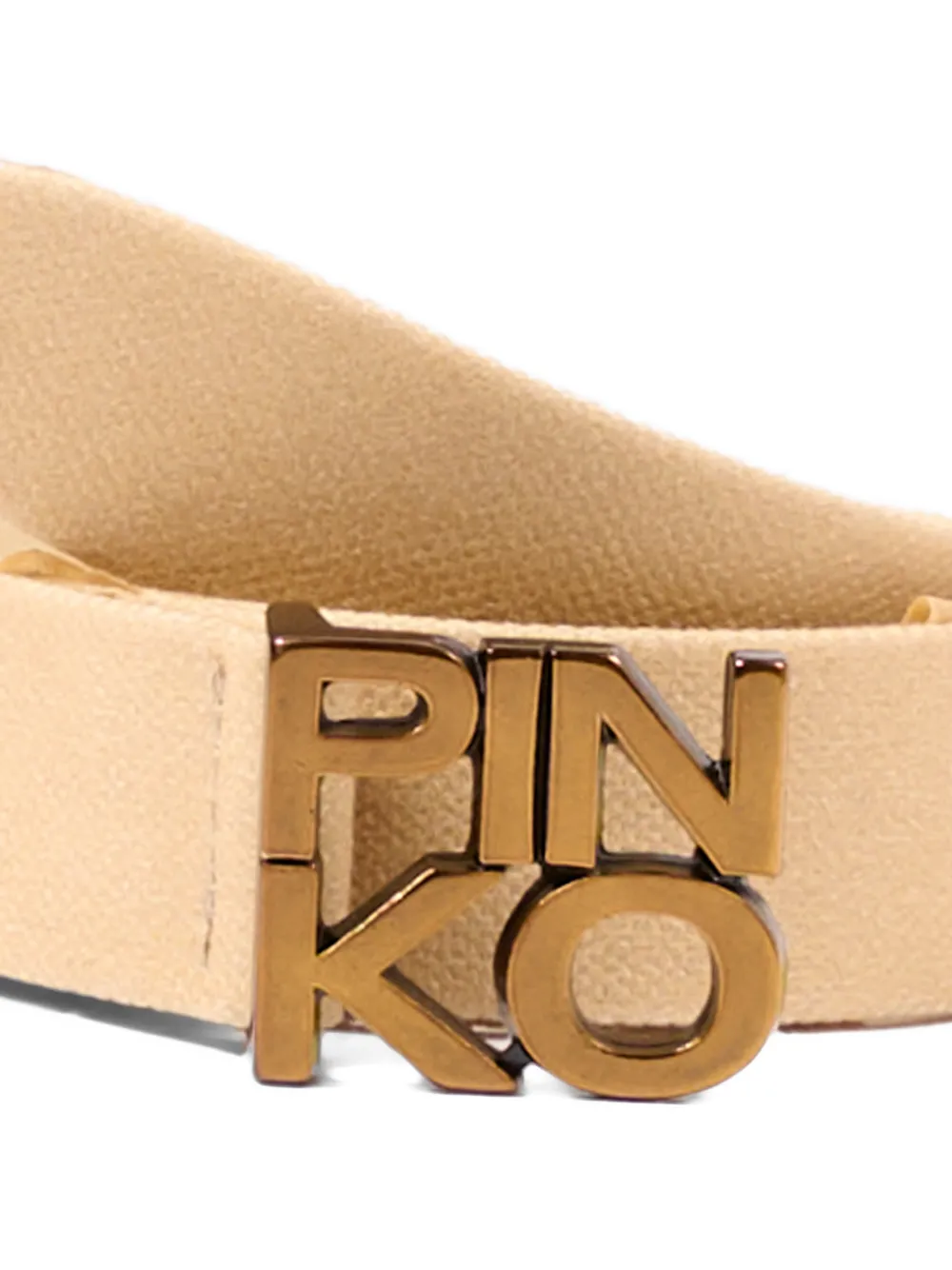 Pinko Kids Riem met logo Beige