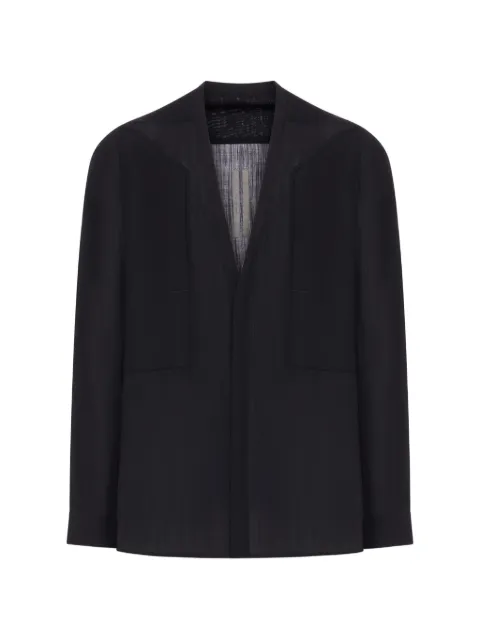 Rick Owens collarless shirt