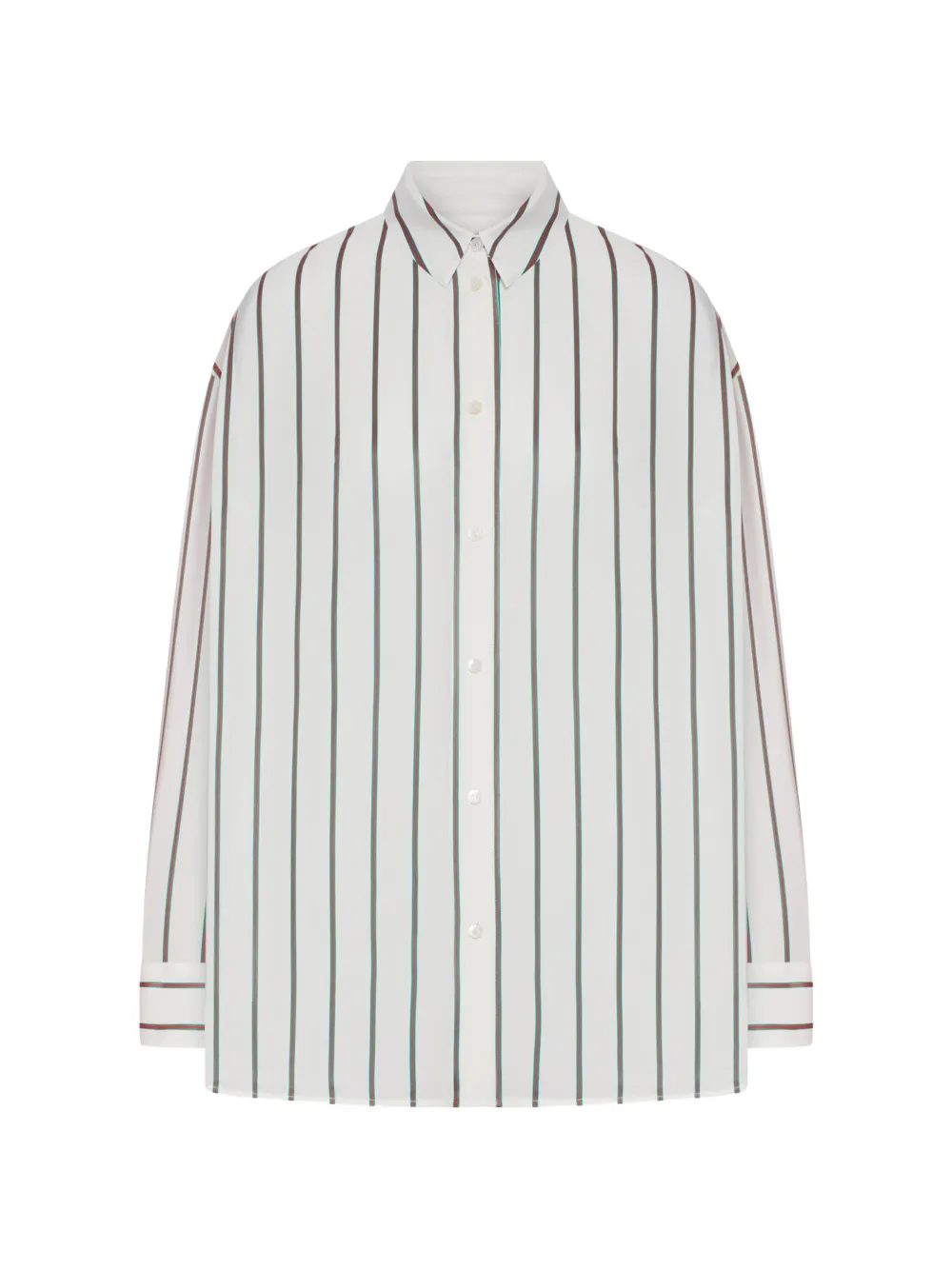 Gucci striped oversize shirt - Weiß