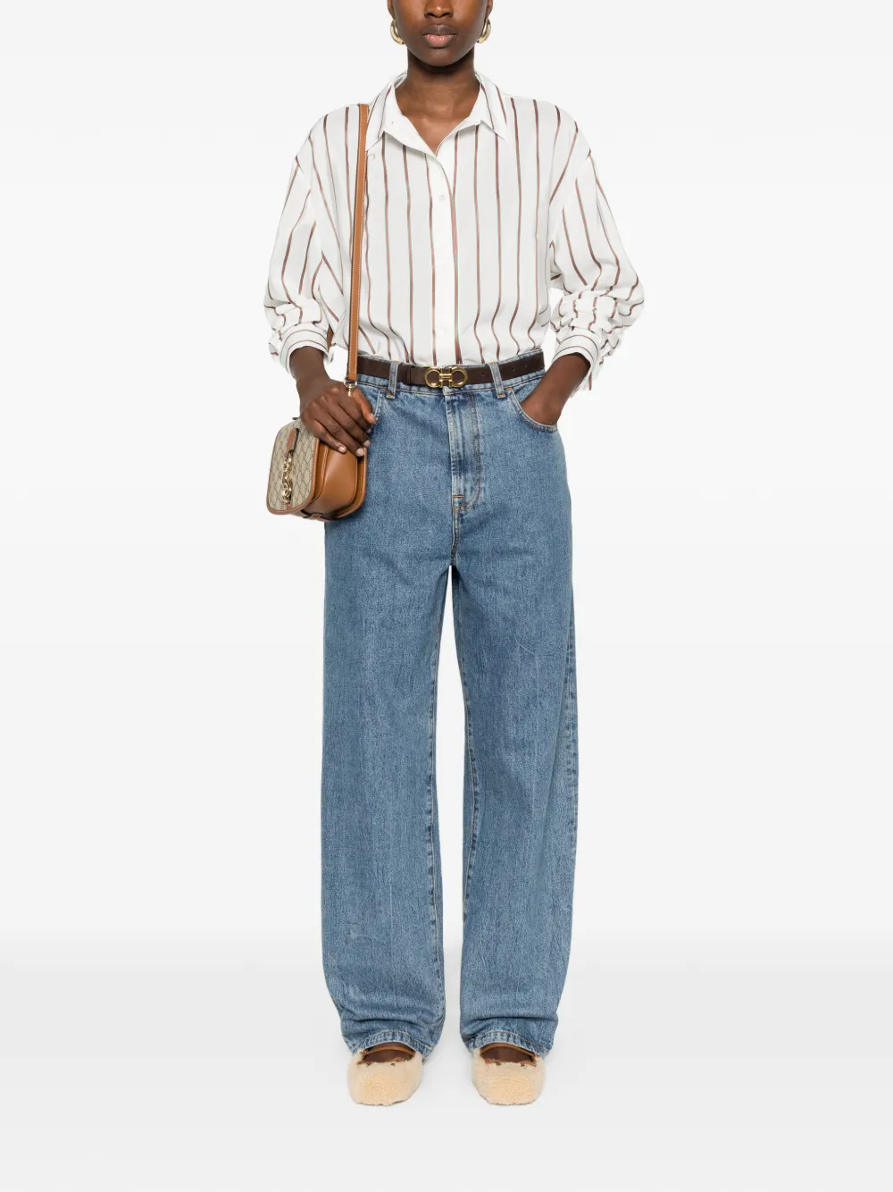 Gucci Gestreepte blouse Wit