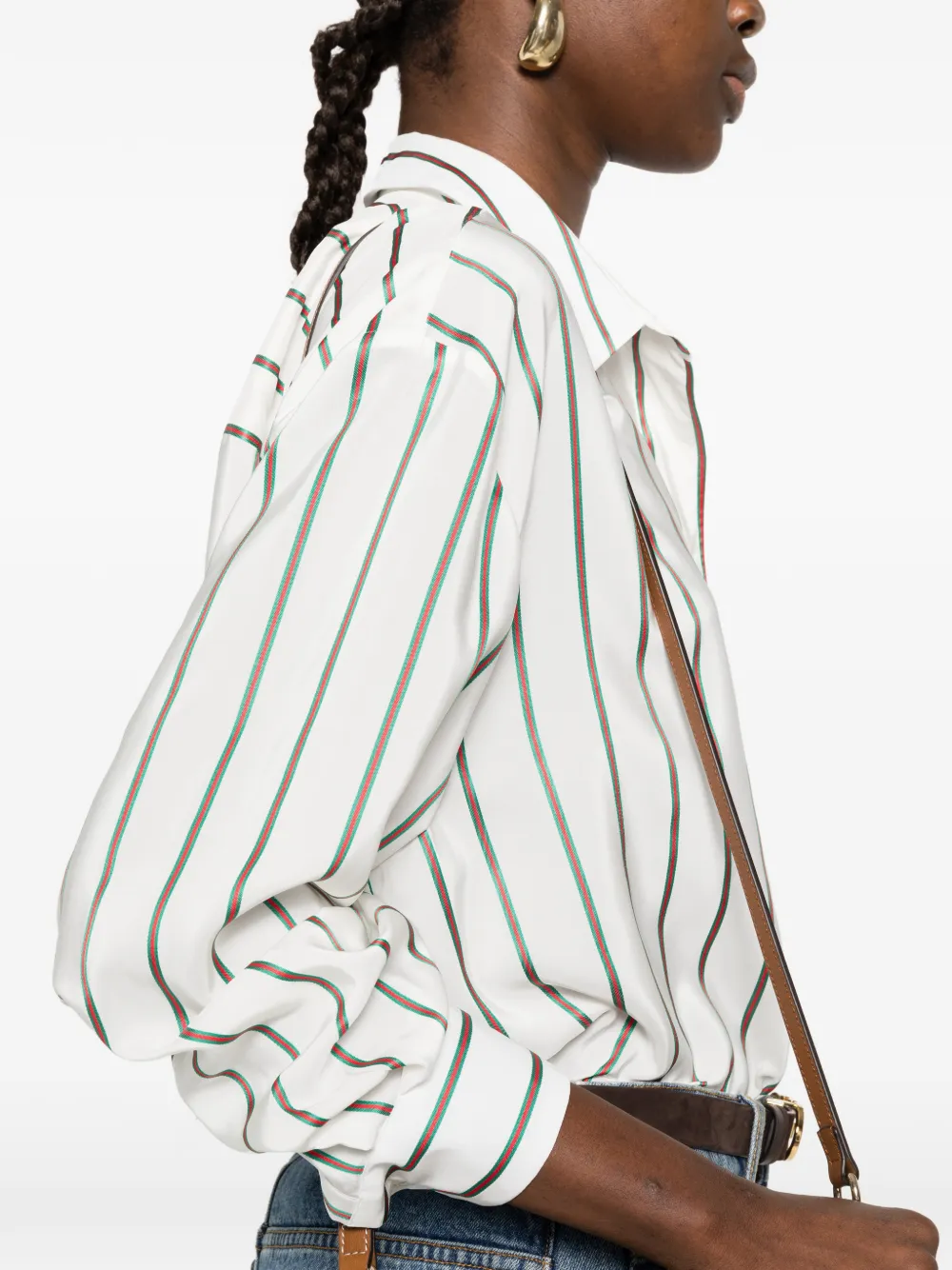 Gucci Gestreepte blouse Wit