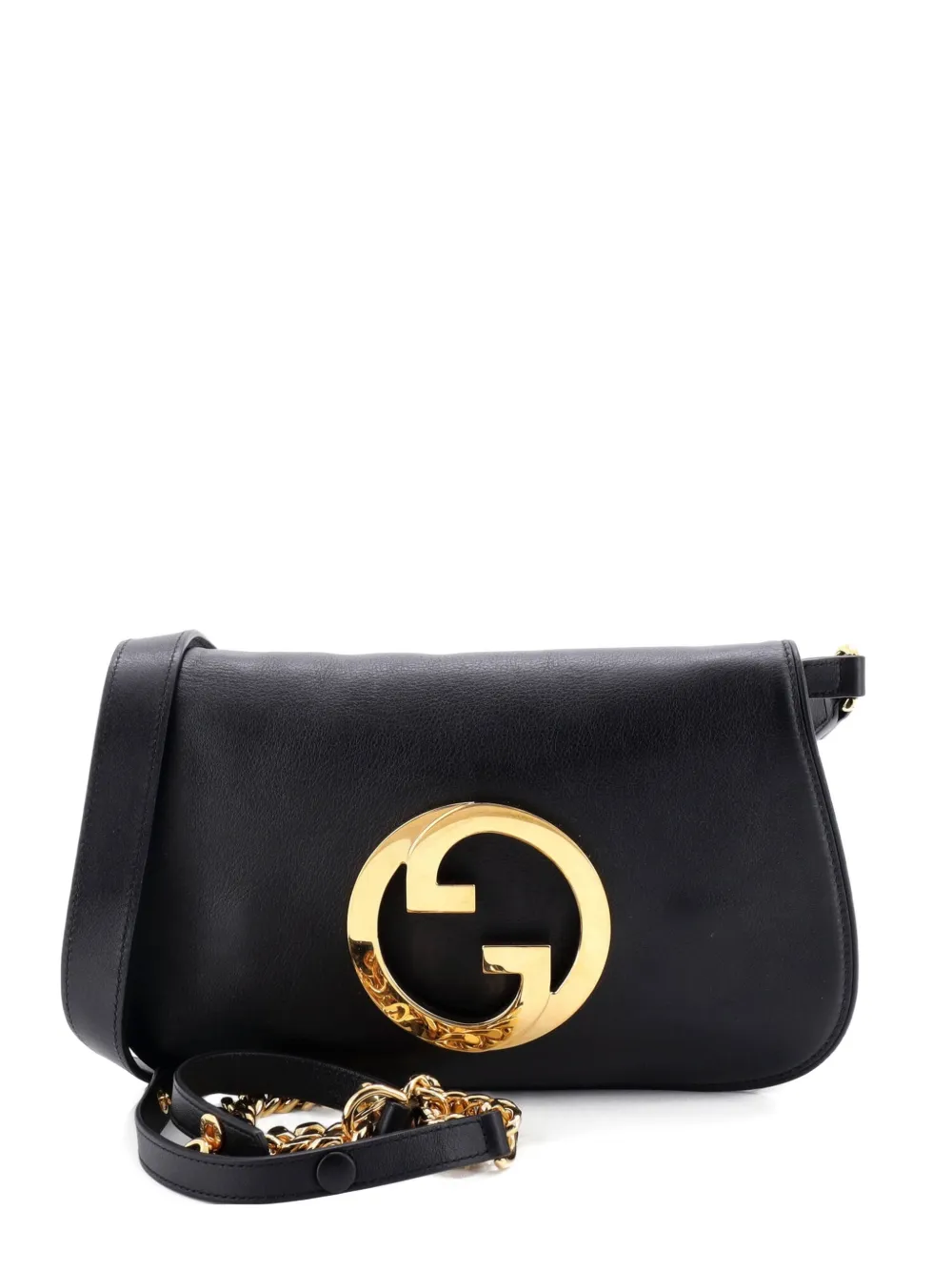 Gucci Pre-Owned Blondie NM Chain Flap Bag Leather Small shoulder bag - Nero