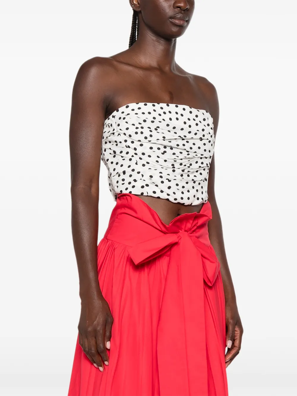 Philosophy Di Lorenzo Serafini Top met stippen en ruches Wit