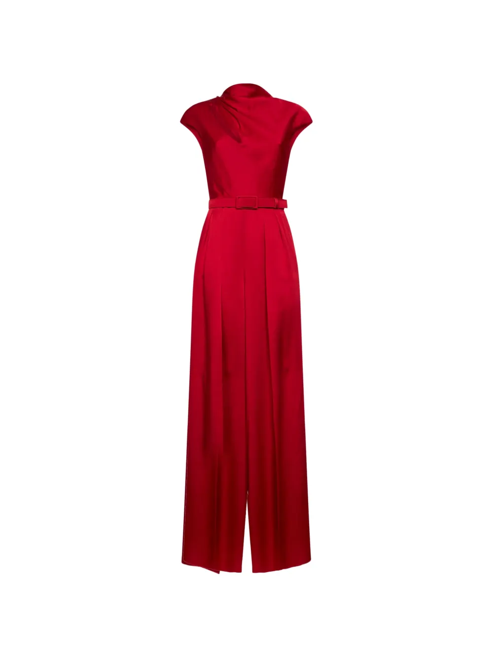 Max Mara crew-neck jumpsuit - Rosso