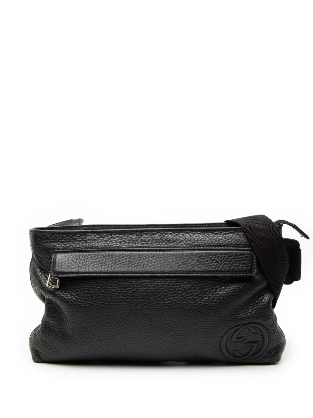Gucci Pre-Owned 2000-2015 Leather Soho Zip Sling Bag crossbody bag - Nero