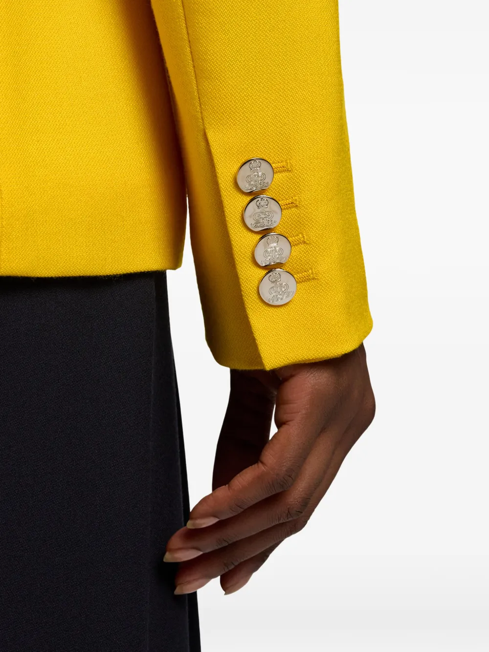 Double-Breasted Peak-Lapels Jacket