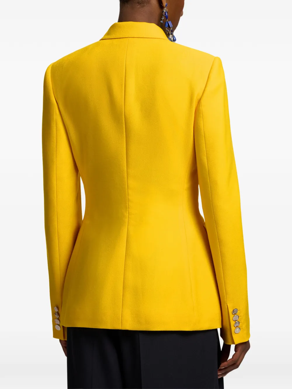 Double-Breasted Peak-Lapels Jacket