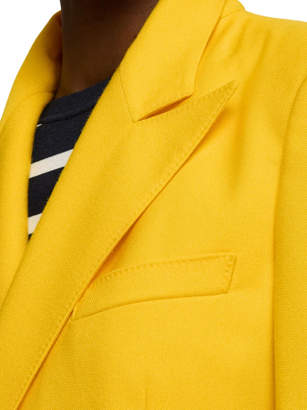 Double-Breasted Peak-Lapels Jacket